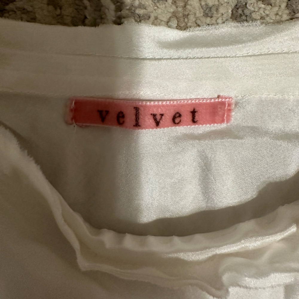 Velvet by Graham & Spencer White Silk Maxi Skirt - Picture 4 of 8